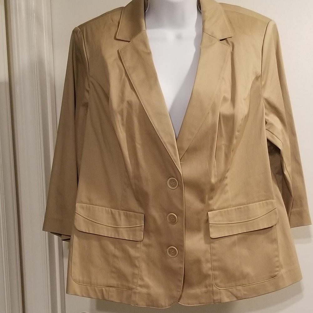 Lane Bryant Tan Blazer